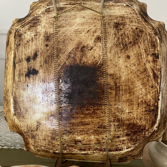 Antique Prints Of Wine Drinking And Culture/ Square Decoration Plate - Picture 5 of 8